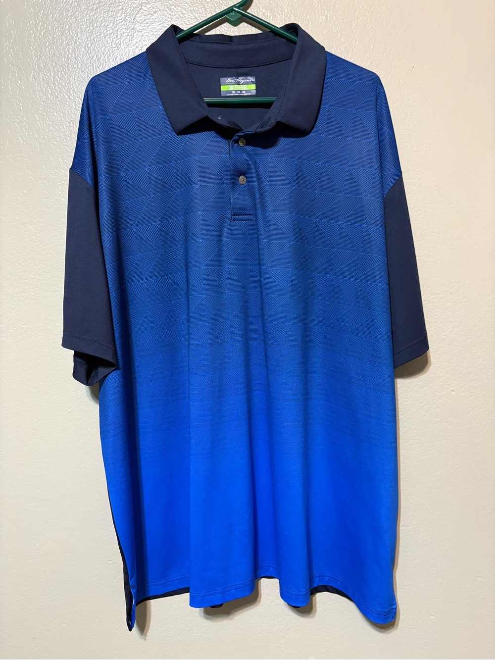Ben‎ Hogan Men’s Blue Gradient Polo Shirt Size 3XL